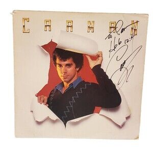 1982 Carman Gospel Christian Vinyl LP Record Self-Titled Autographed, Not Tested